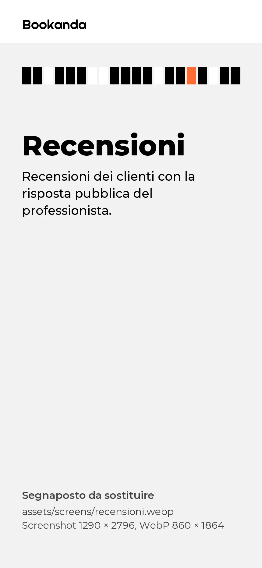 Le recensioni dei clienti con la risposta del professionista